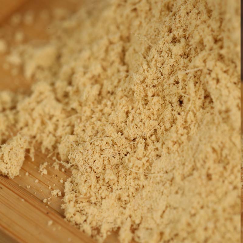 Ground ginger in close-up