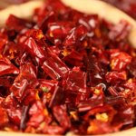 Erjingtiao dried chili segments in close-up