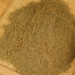 Ground cumin in close-up