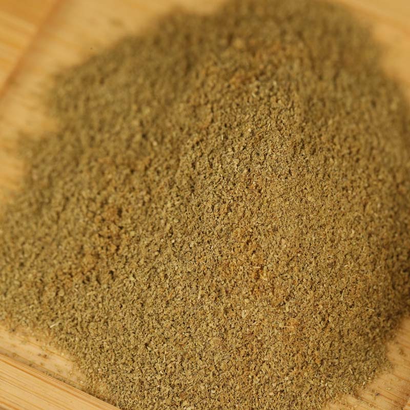 Ground cumin in close-up